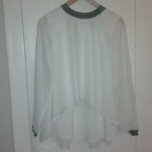 French Connection White Classic Blouse